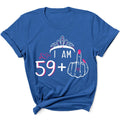 Women's Shirt I Am 59 Plus 1 Middle Finger 60th Birthday 60 Years Old Gift