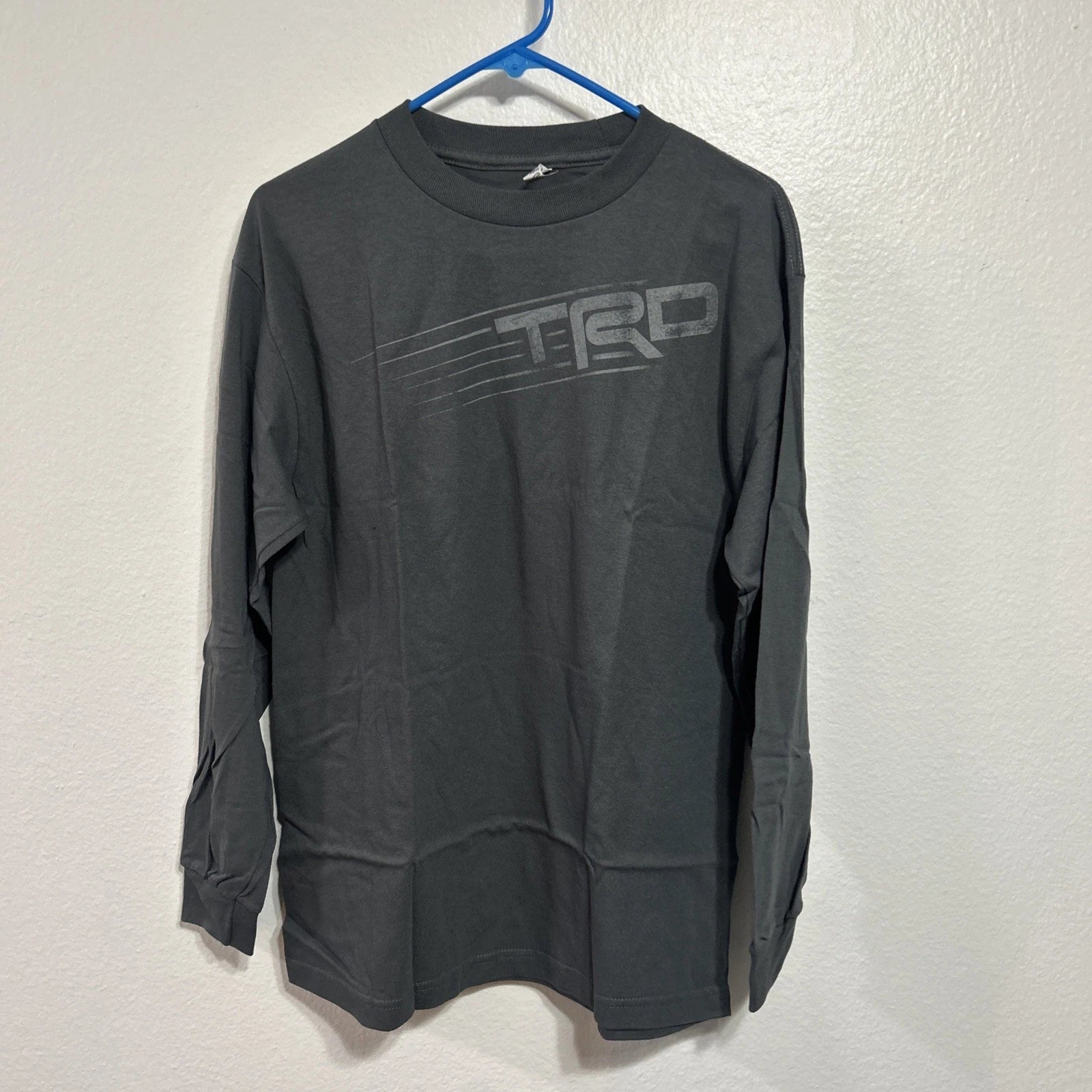 Toyota TRD T Shirt Mens Large Gray Cotton Long Sleeve