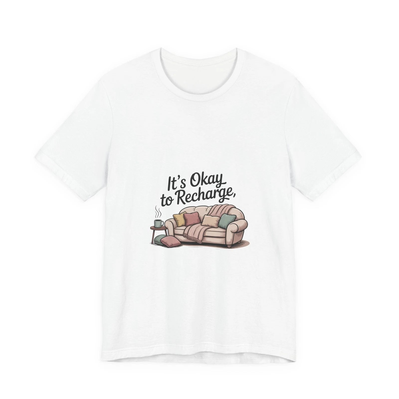 It's Okay to Recharge Tee | holiday burnout shirt, introvert battery tee