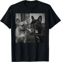 Frenchie Buddies Funny French Bulldog Smoking Cigarette Meme unisex T-Shirt