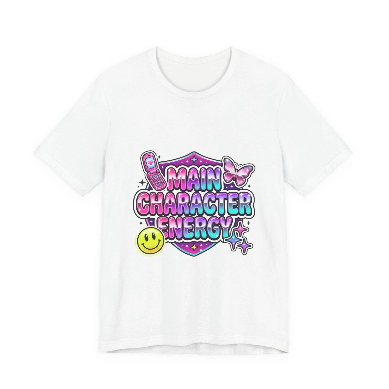 Main Character Energy T-Shirt | Y2K aesthetic, retro internet shirt