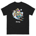 Skiing Doge Skiing Funny Ski Skier Dog Meme Cute Shirt T-Shirt