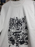 New Pop psychedelic and splatter art Imported T shirt Overseas import Size M (JP
