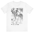 Don Quixote Salvador Dali Art Shirt Cervantes Novel Bookworm Surreal Sketch Tee