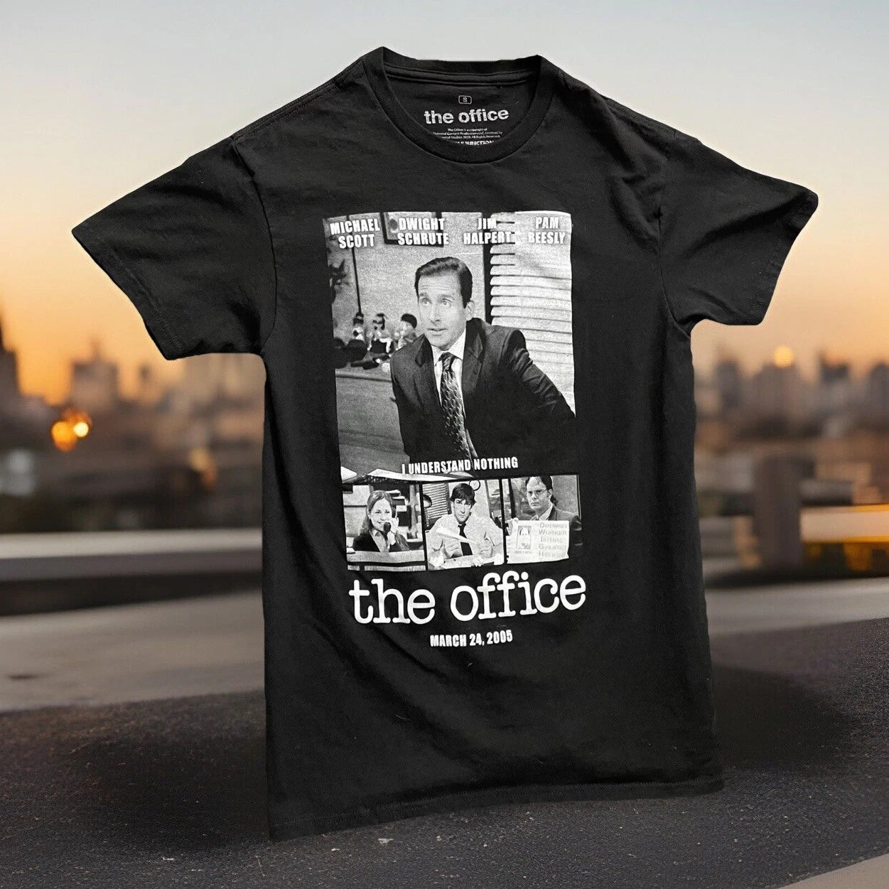 🔥 The Office Premier Day T Shirt • March 24 2005 Black • Size S