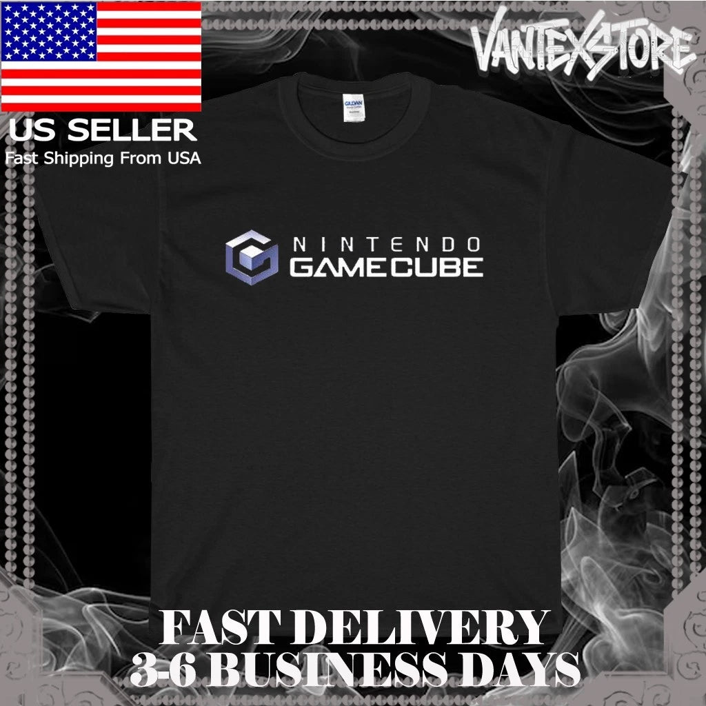 NEW SHIRT GAMECUBE RETRO VIDEO GAME LOGO MEN'S T-SHIRT FUNNY USA SIZE S-5XL