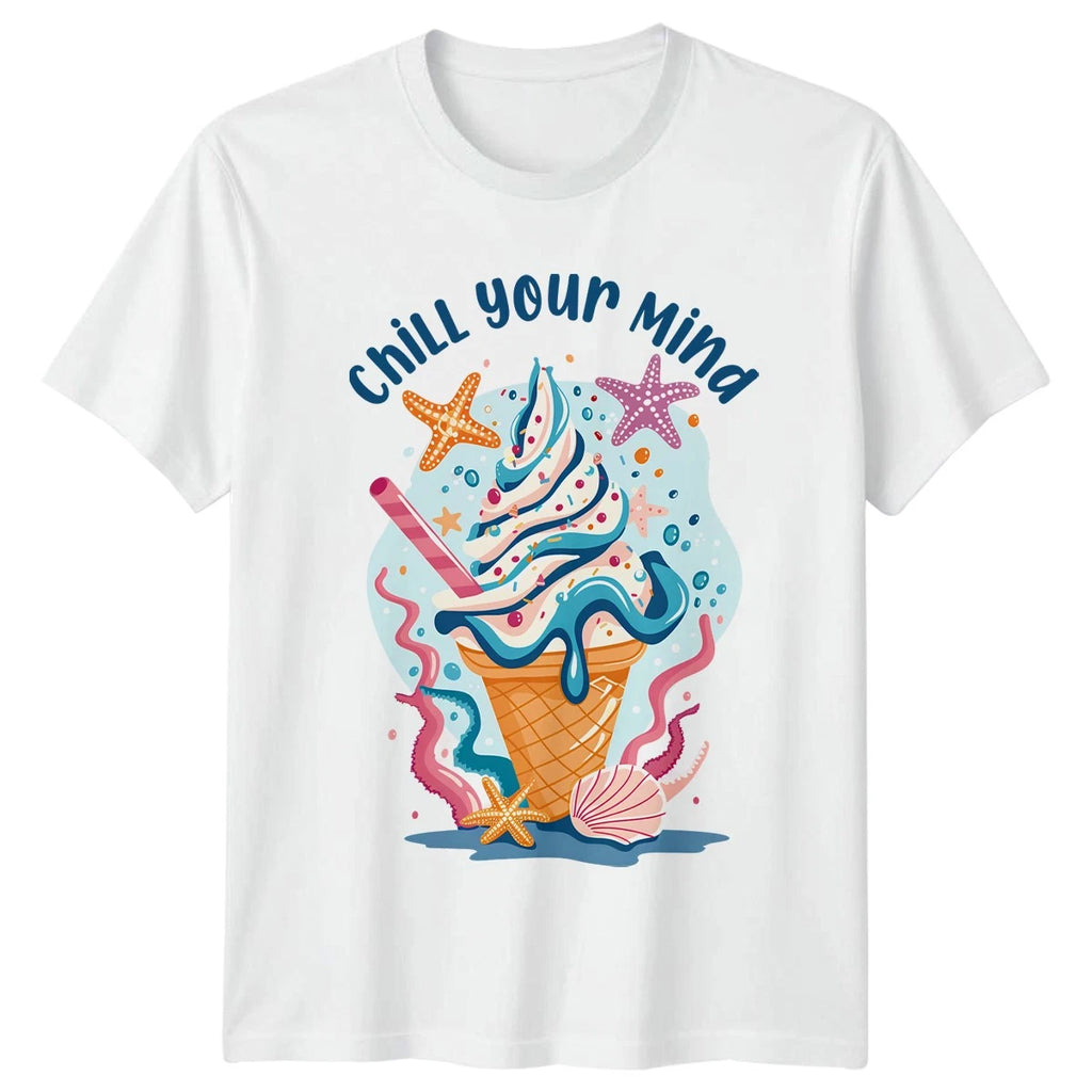 Chill Your Mind T-Shirt Beach Ocean Relaxation Birthday Gift For Him And Her