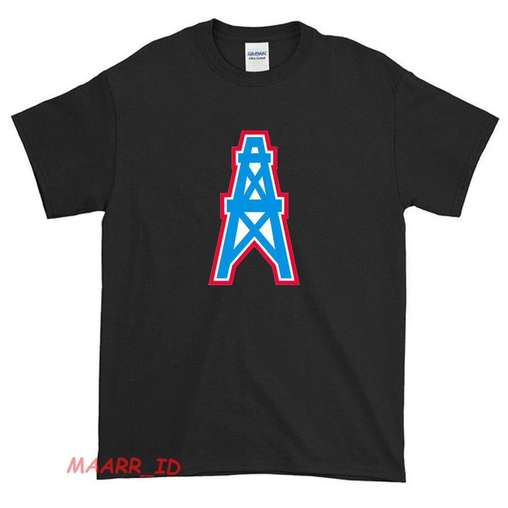 New HOUSTON OILERS Logo American Funny T Shirt USA size S-XXL