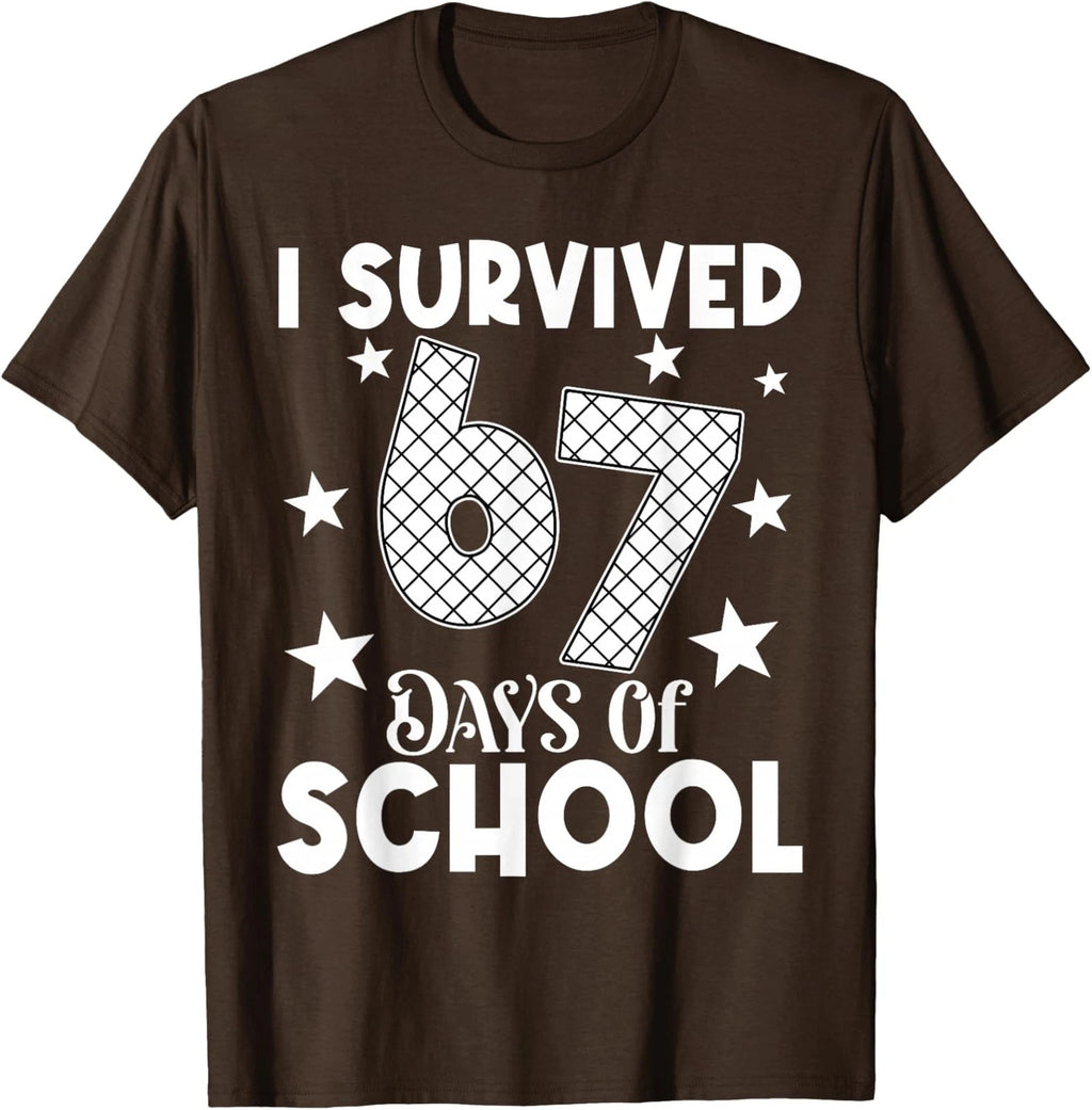 Design Funny Survived Meme Six Seven School Funny Unisex T-Shirt