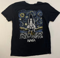 NASA Pop Art Spaceship Rocket Ship Shuttle  T Shirt Large Size