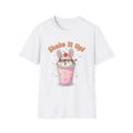 Shake It Up Bunny Milkshake T-Shirt | Cute Chaos Humor Kawaii Dessert Tee