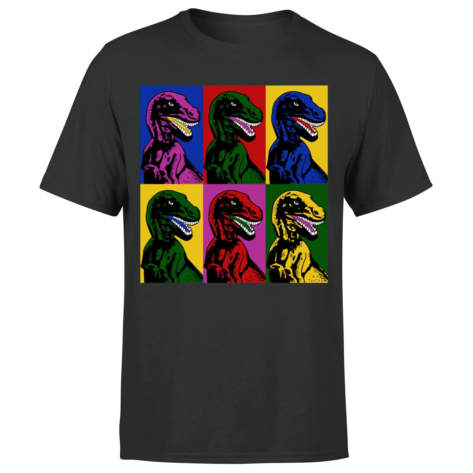 Dinosaur Pop Art Funny Gifts For Adults Classic Tee Top Mens T-Shirt#P1#OR#A