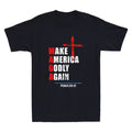 Make America Godly Again Psalm 33:12 Funny Christian Faith Quote Men's T-Shirt