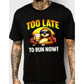 Funny Sloth Drinking Beer Lazy Sloth Mode T-Shirt, Retro Sunset Animal Gift Tee