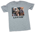 Dazed & Confused Adult New T-Shirt - L-I-V-I-N LIVIN Group Photo Box