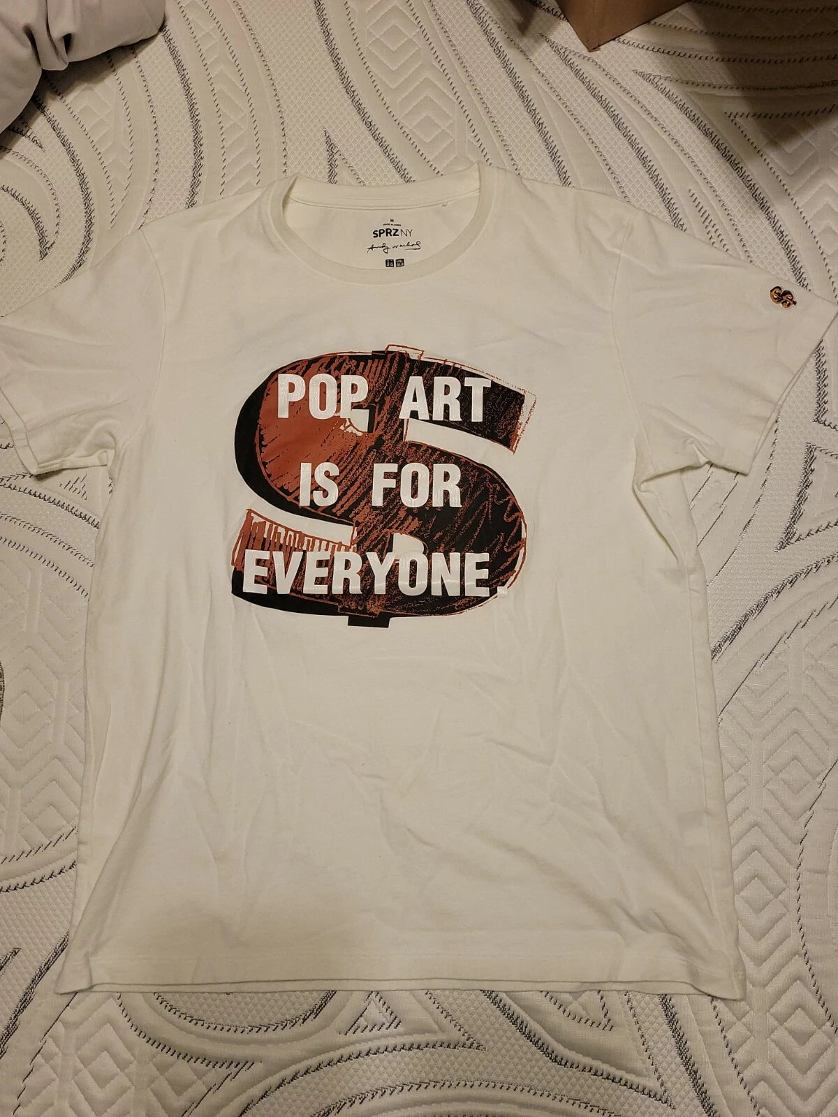 Andy Warhol T-shirt SPRZNY Andy Warhol Pop Art Is For Everyone Men's Medium RARE