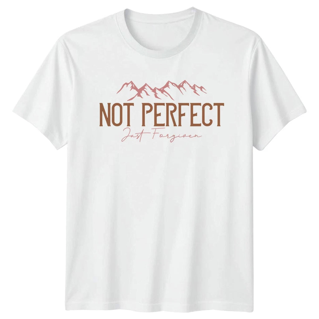 Not Perfect Just Forgiven T-Shirt Christian Faith Christmas Gift For Him And Her