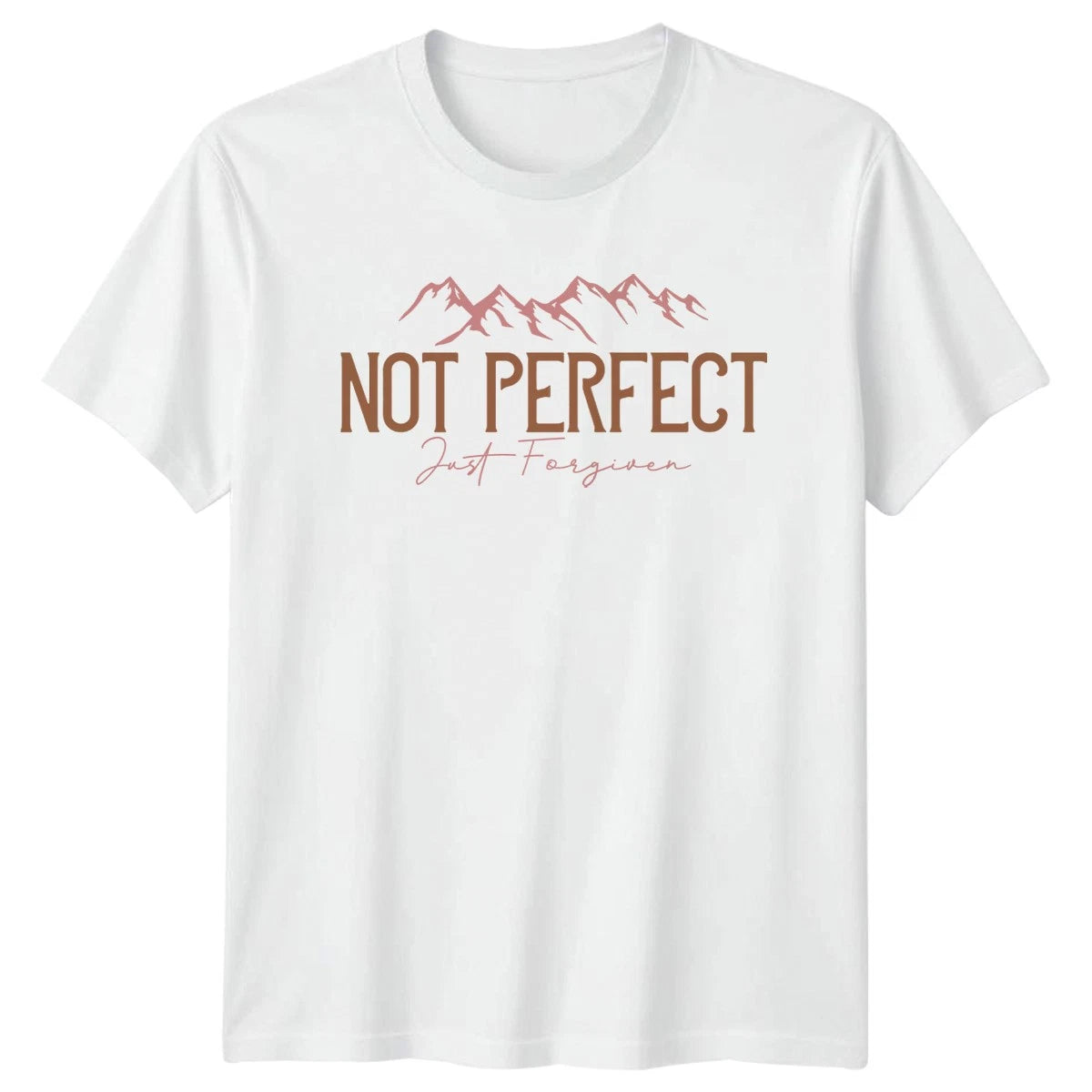 Not Perfect Just Forgiven T-Shirt Christian Faith Christmas Gift For Him And Her