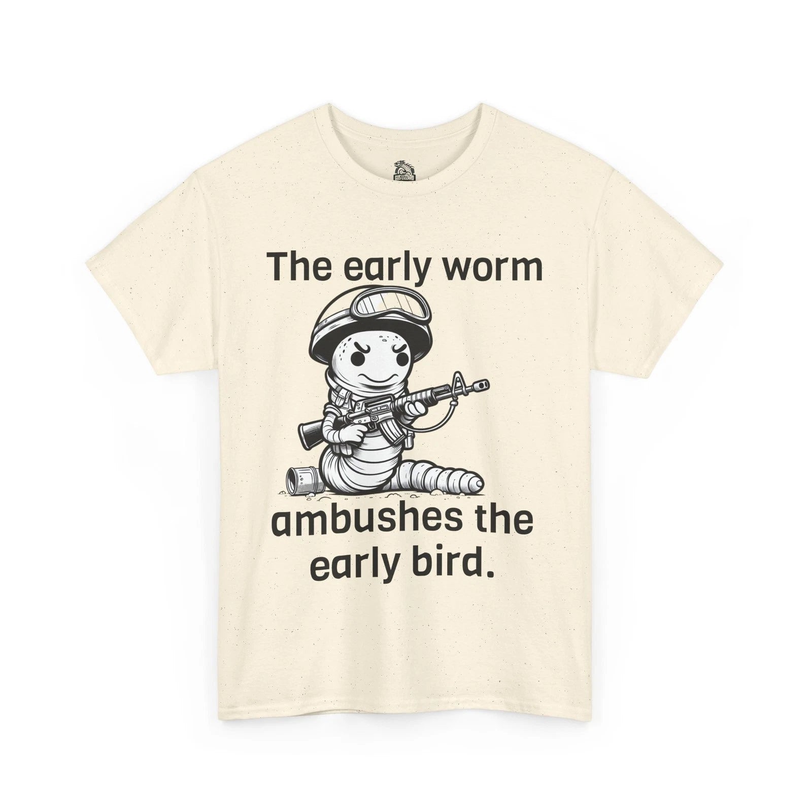 Funny Early Bird Quote Tee, Sarcastic Graphic T-Shirt, Humorous Cotton Top, Cool