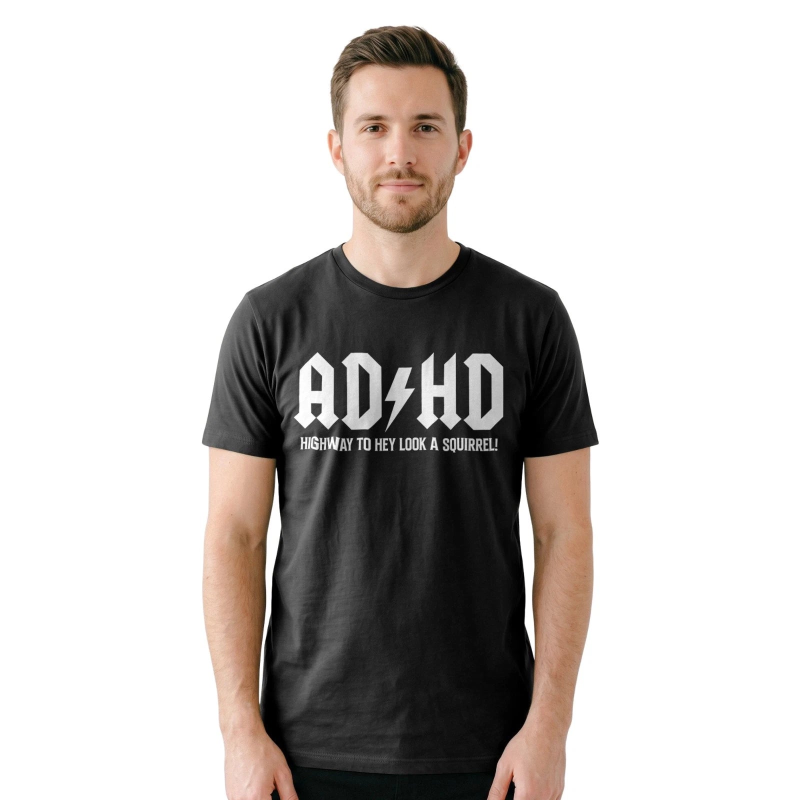 ADHD Funny Squirrel Humor Attention Disorder Mental Health Awareness T-Shirt
