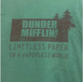 Dundler Mifflin Green/Black T-Shirt the Office- S, M, L, XL, 2XL