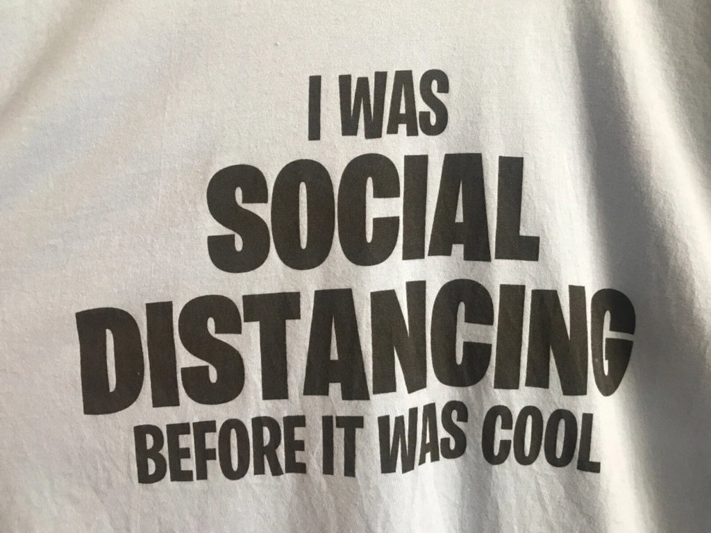 I Was Social Distancing Before It Was 2XL Cool Funny Introvert Gildan T-Shirt