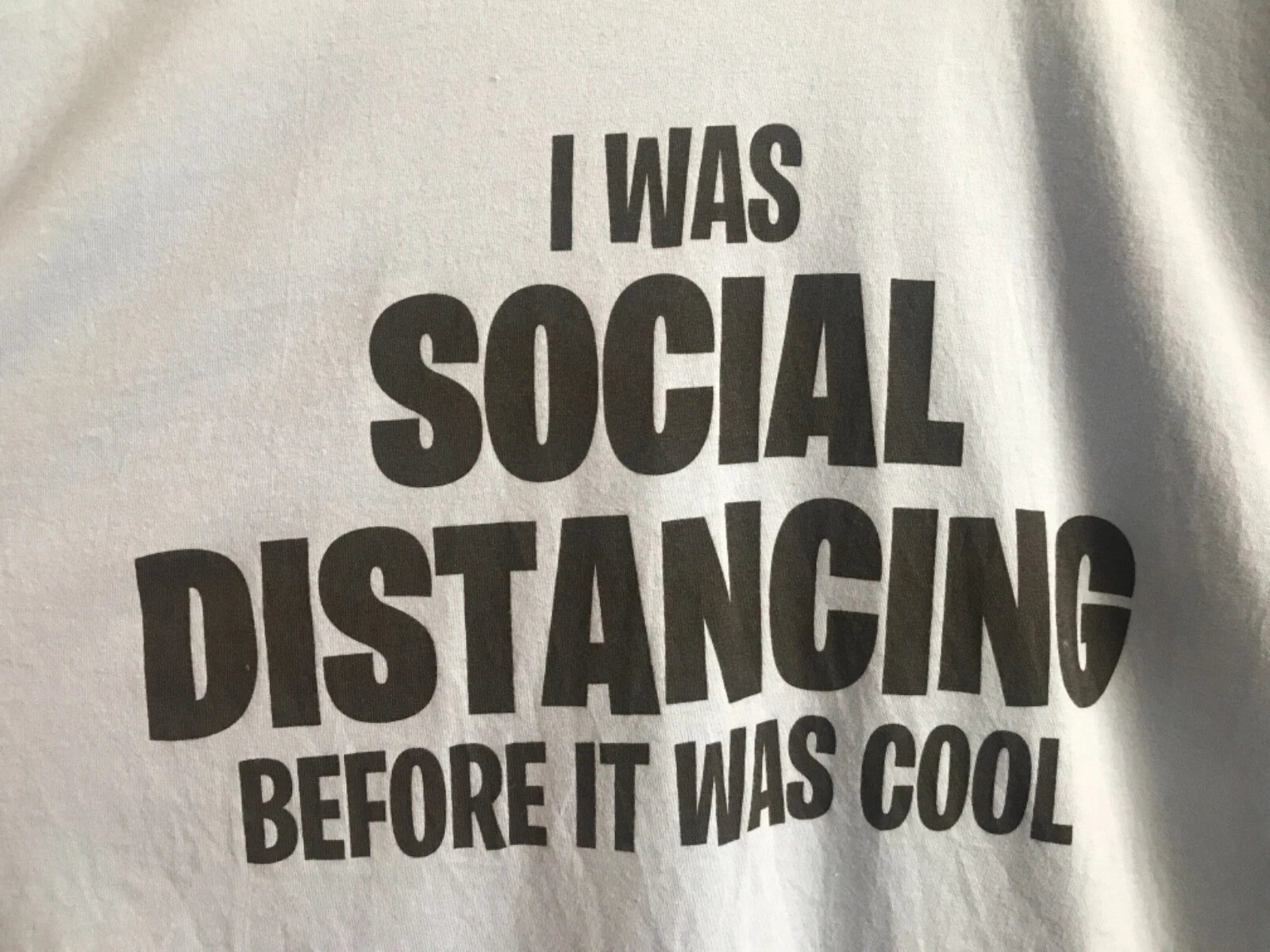 I Was Social Distancing Before It Was 2XL Cool Funny Introvert Gildan T-Shirt