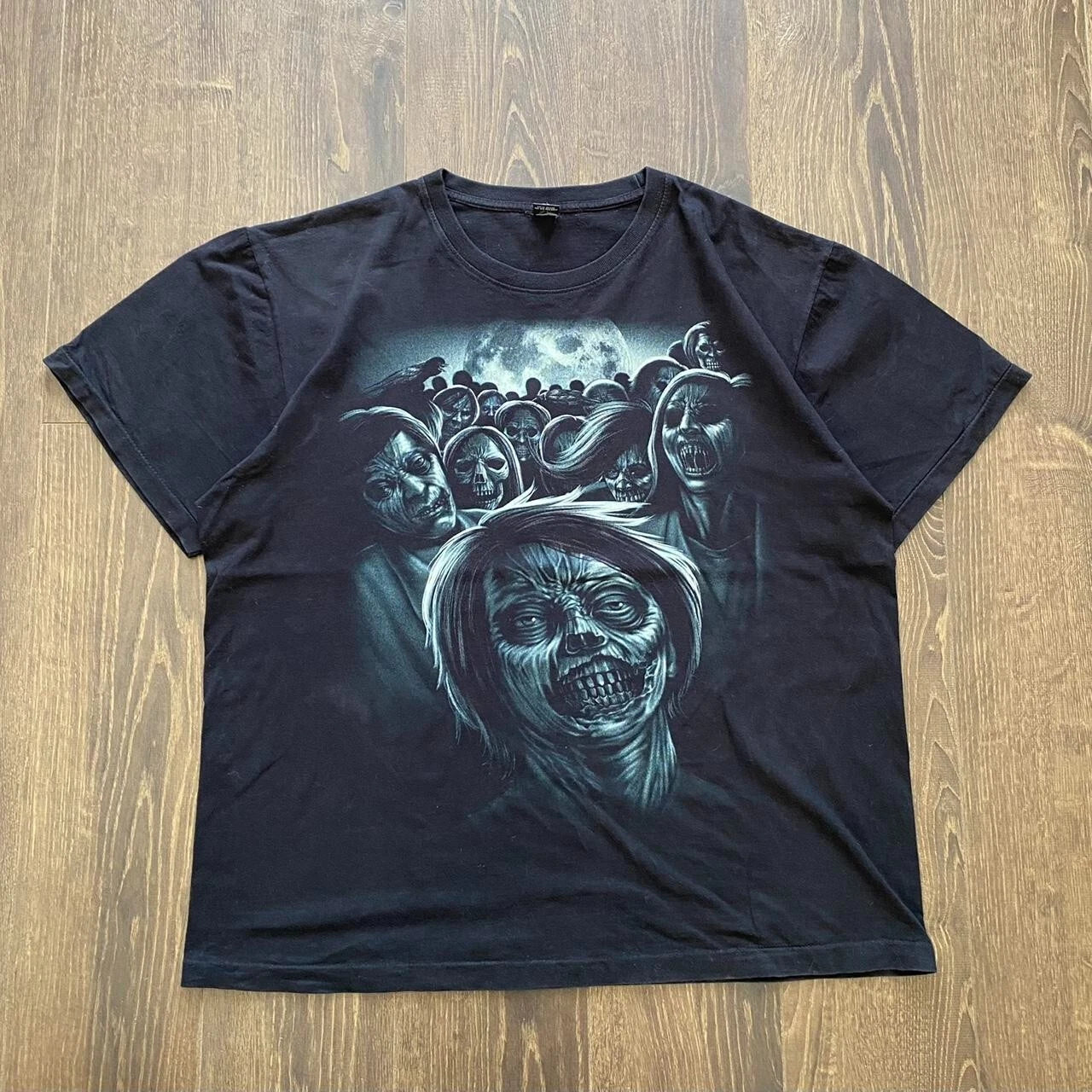 y2k style royal fashion canada zombie print  Size;Xl