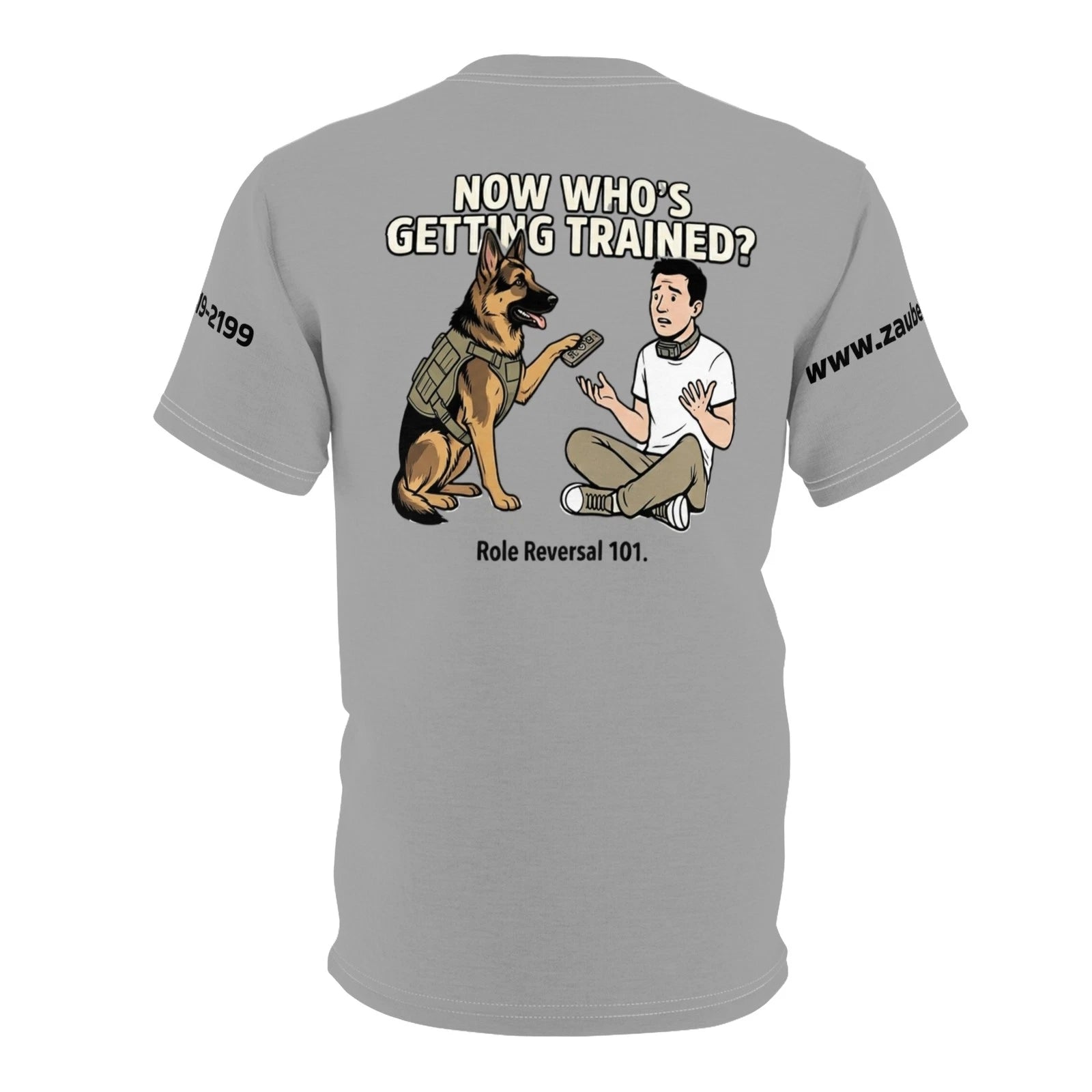 Now Whose Getting Trained? Zauberberg Funny E Collar Shirt
