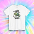 Funny Chameleon Shirt I Adapt But Don’t Like It Sarcastic Lizard Tee S-5XL