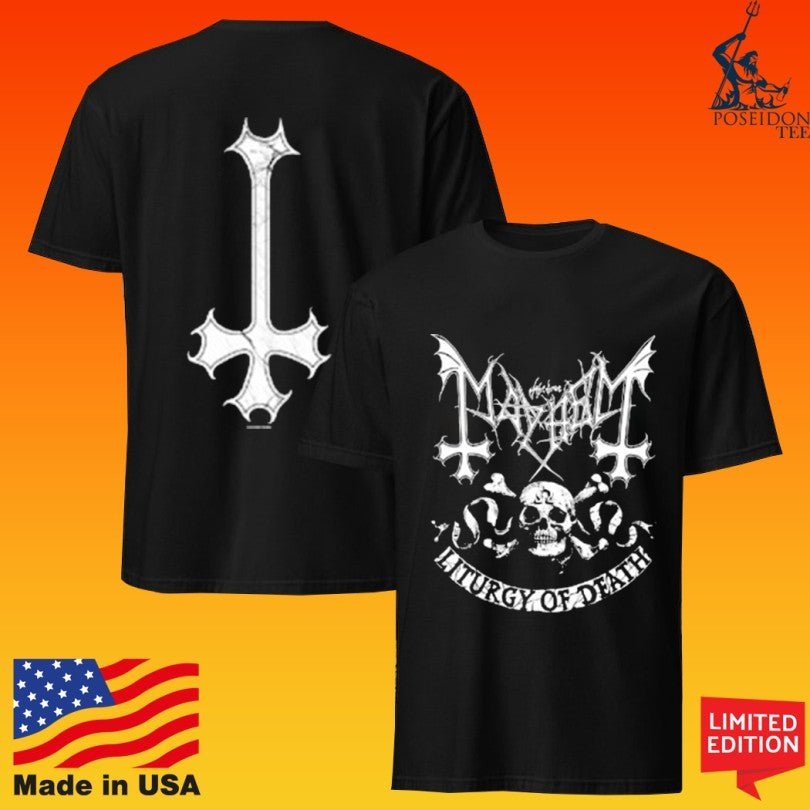 Season Of Mist Mayhem Skull Omega T-shirt