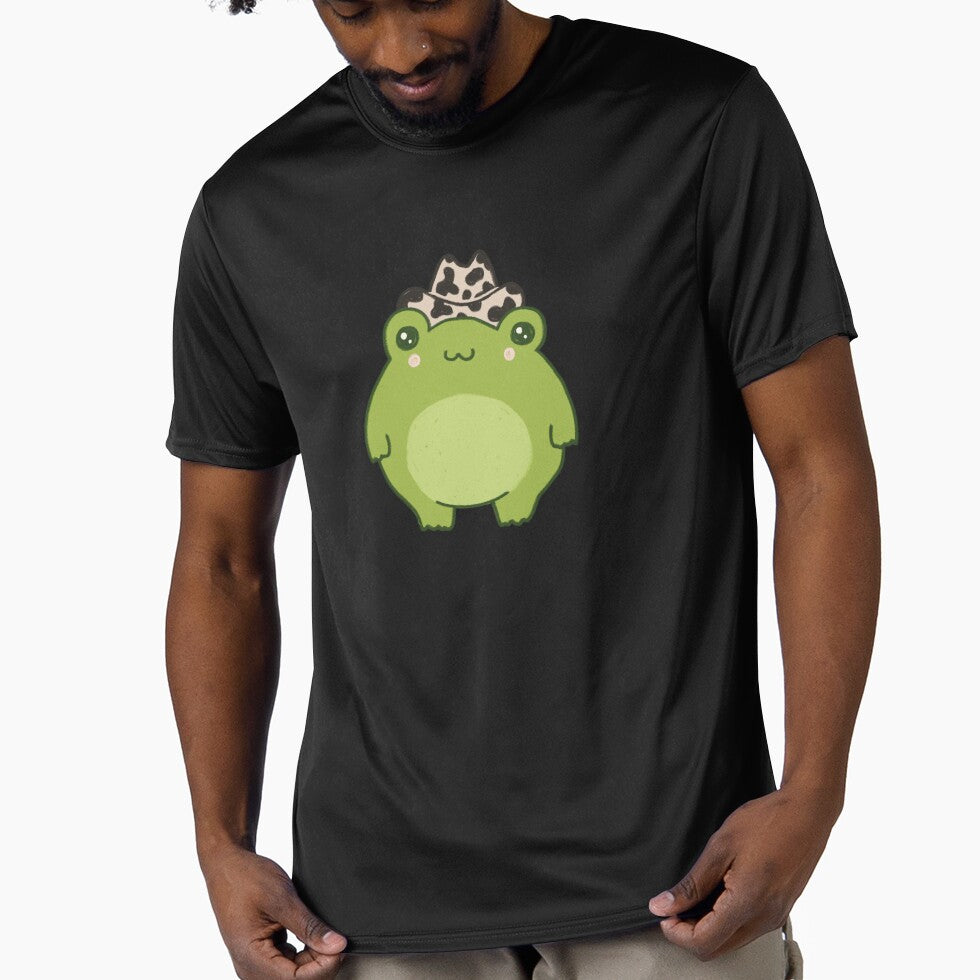 Cute Frog Sheriff with Cowboy Hat: Kawaii Aesthetic Froggy, Pastel Chubby Teen Cowgirl, Western Rodeo Country Love by MinistryOfFrogs