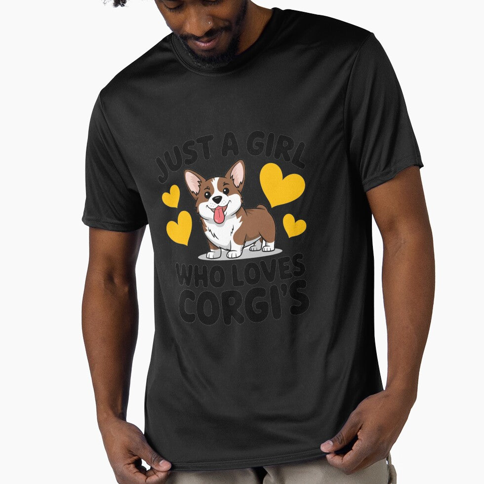Just A Girl Who Loves Corgi Puppy - Heart Design by Peter Stawicki