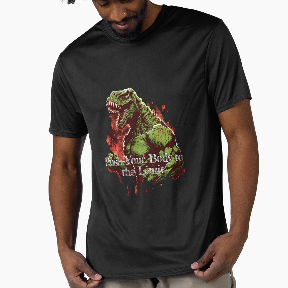 Push Your Body to the Limit Bodybuilding Fitness Gym Workout Exercise Merch Print  Design by tengamerx