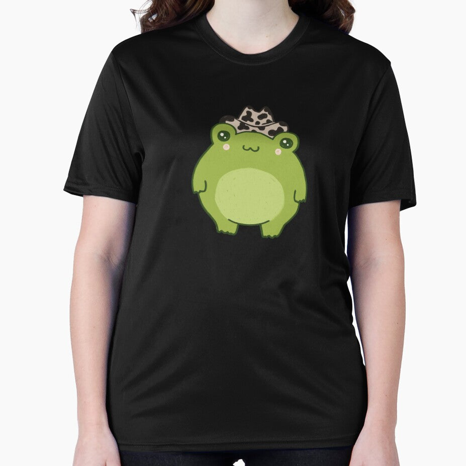 Cute Frog Sheriff with Cowboy Hat: Kawaii Aesthetic Froggy, Pastel Chubby Teen Cowgirl, Western Rodeo Country Love by MinistryOfFrogs
