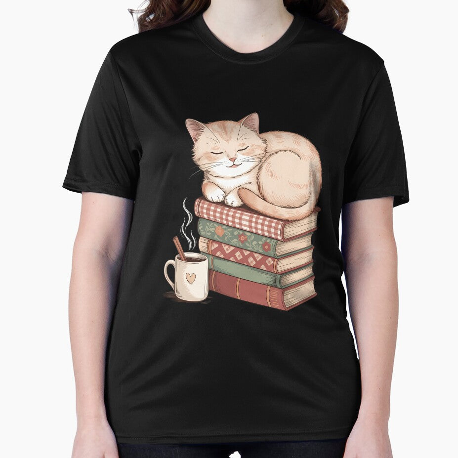Cozy Cat and Book Lover Reading Bookish Holiday by TrinaEspinoza