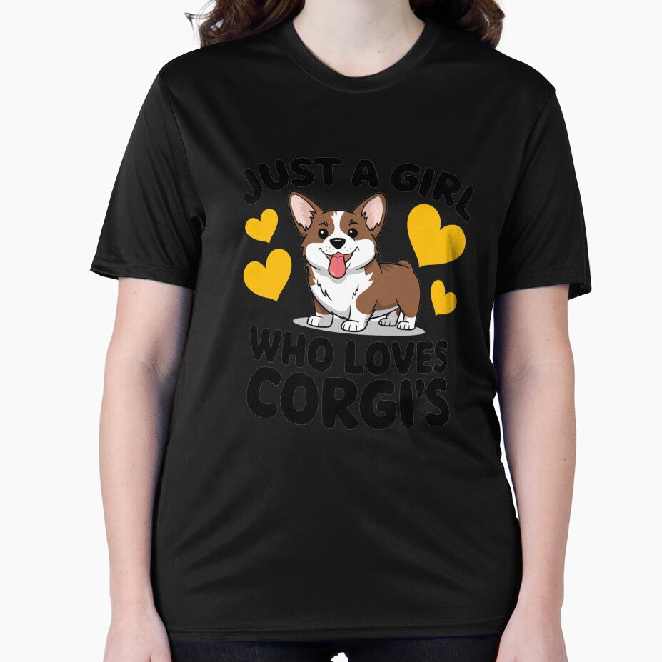 Just A Girl Who Loves Corgi Puppy - Heart Design by Peter Stawicki