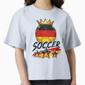 Germany Flag Crowned Soccer Ball by QuiteOrbit
