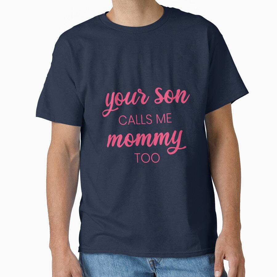 Copie de Your son calls me mommy too - Pink and Black by LittleCuteBean