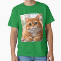Chubby Big Eyed Ginger Cat by TinCatOutPost