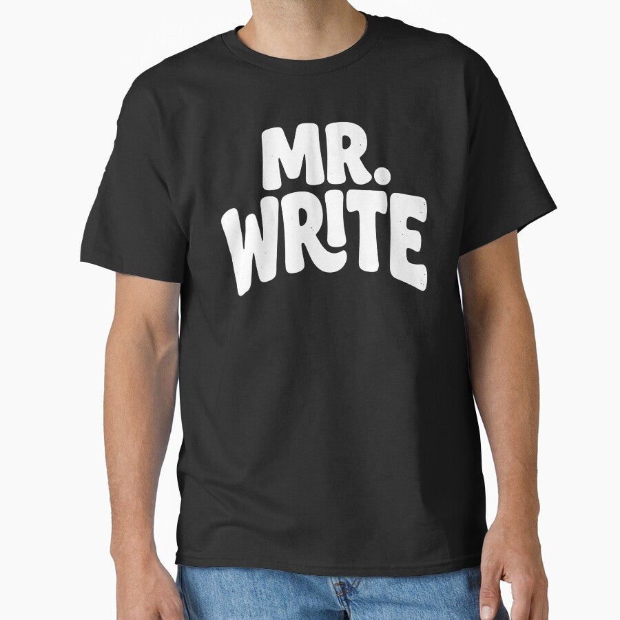 Mr. Write Funny Typography Statement by Digital Art Works  Hub