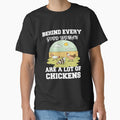 Funny Sarcastic Saying Behind Every Good Women Are A Lot Of Chickens by fantasticdesign