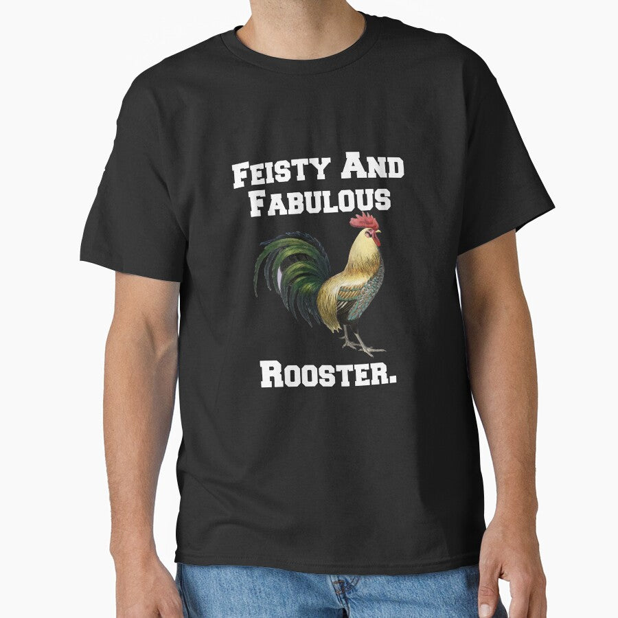 Funny Chicken Farmer Humor Feisty And Fabulous Rooster by fantasticdesign