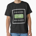 Press the start button (frame)  - Retro gaming experience  - Text based design - White text by Nemesiscrowd