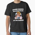 Funny Chicken Farmer Humor Chicken Farmers Can Always Pluck Up The Courage by fantasticdesign