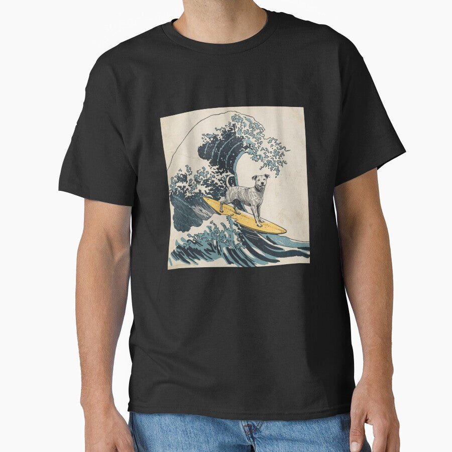 The Great Wave Dog Rider Surf by SOUFIANE1991