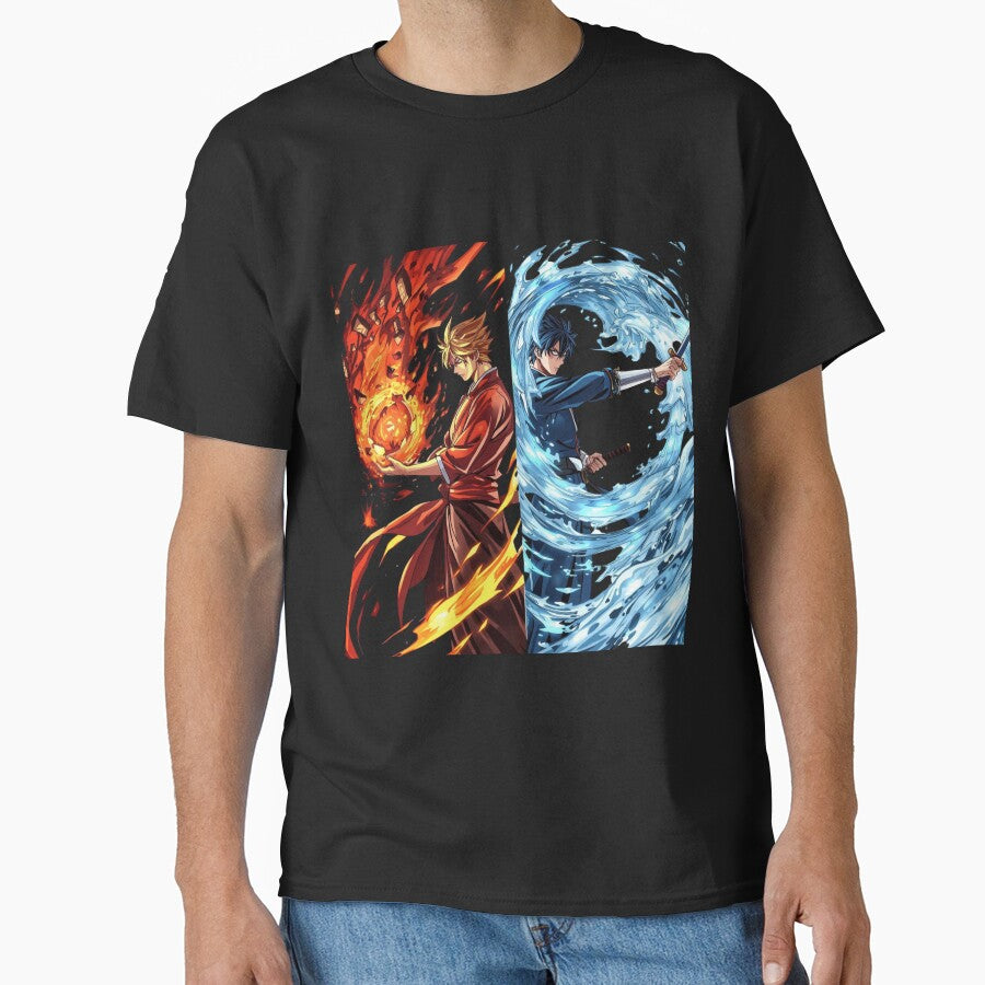 Volcanic Fire and Spiral Water Anime Warrior Duel by Animepopstudio