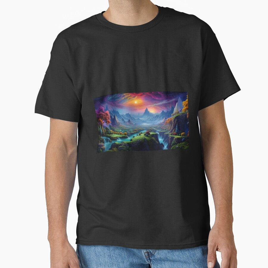 Fantasy Landscape - Double Sunrise Valley by Fantasy Masterpiece