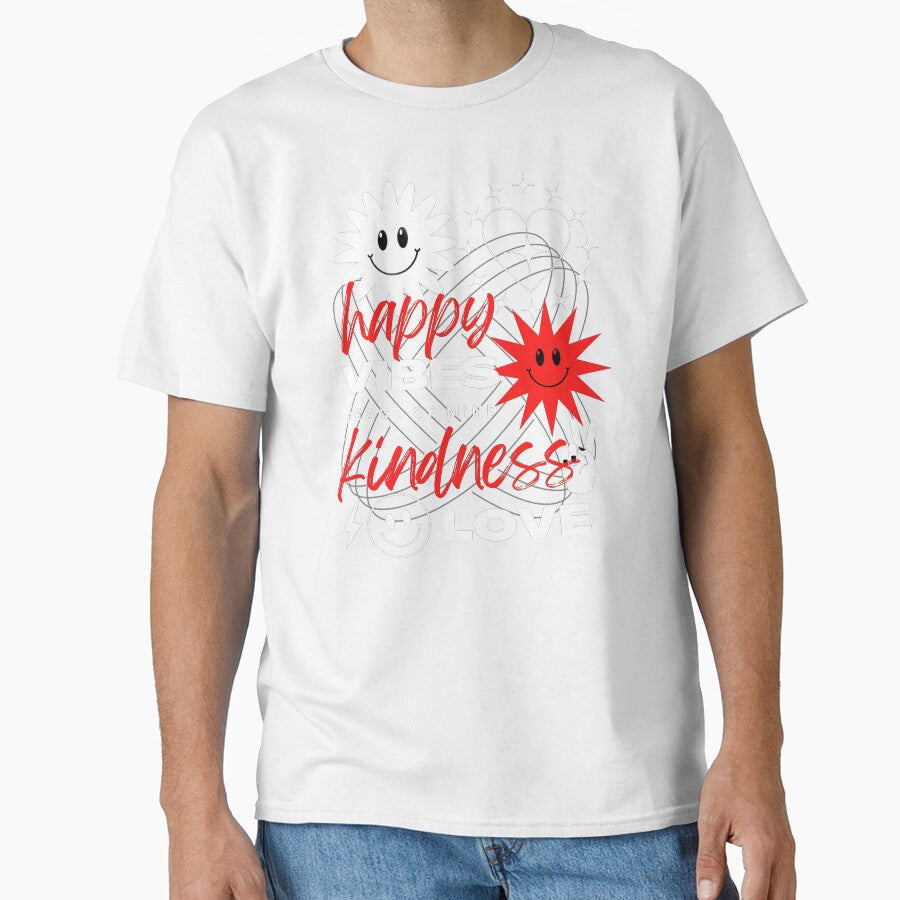 Happiness Kindness Love Good Vibes Peace of Mind by The Red Nox