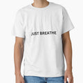 Just Breathe Minimal Motivational Design by ModernMoodCo